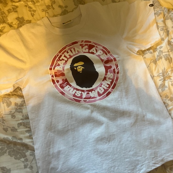 Bape Tops - Pink Bape shirt-Authentic